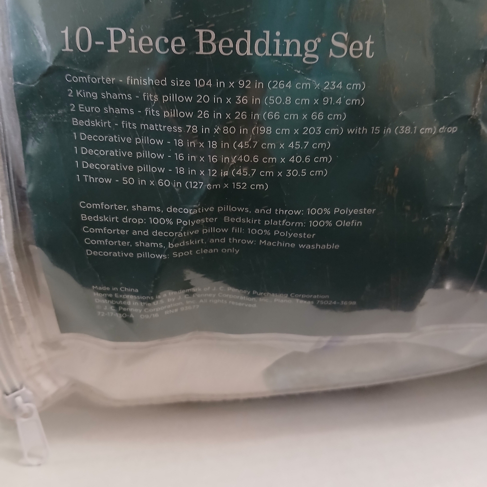 HOME EXPRESSIONS 10 PIECE BEDDING - Picture 4 of 16